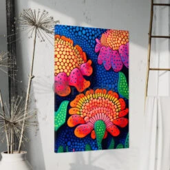 Vibrant Multicolor Sunflower Mandala Canvas Print(Vibrant Multicolor Sunflower Mandala Canvas Print Blossom Your Space With Radiance) -Artociti Sale Store vibrant multicolor sunflower mandala canvas print 337