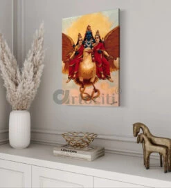 Vishnu On Garuda With His Consorts By Raja Ravi Varma - Famous Canvas Painting(Vishnu On Garuda With His Consorts By Raja Ravi Varma Famous Canvas Painting) 11 Vishnu On Garuda With His Consorts By Raja Ravi Varma - Famous Canvas Painting(Vishnu On Garuda With His Consorts By Raja Ravi Varma Famous Canvas Painting) -Artociti Sale Store vishnu on garuda with his consorts by raja ravi varma famous canvas painting verma 675