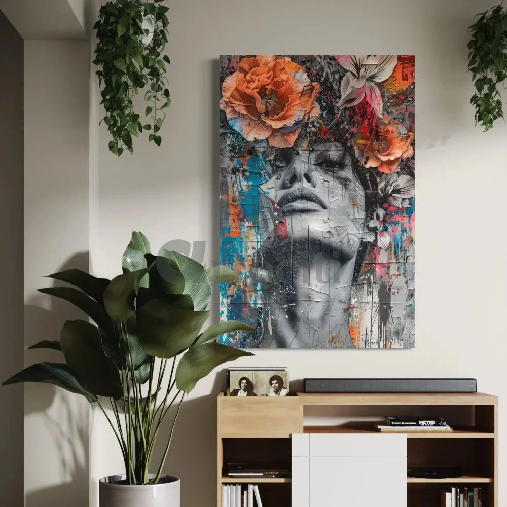 Woman With Flower Modern Abstract Canvas Giclee Print(Woman With Flower Modern Abstract Canvas Giclee Print) 3 Woman With Flower Modern Abstract Canvas Giclee Print(Woman With Flower Modern Abstract Canvas Giclee Print)