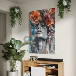 Woman With Flower Modern Abstract Canvas Giclee Print(Woman With Flower Modern Abstract Canvas Giclee Print) 14 Woman With Flower Modern Abstract Canvas Giclee Print(Woman With Flower Modern Abstract Canvas Giclee Print) -Artociti Sale Store woman with flower modern abstract canvas giclee print 540