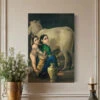 Yashoda And Krishna By Raja Ravi Varma Canvas Painting(Yashoda And Krishna By Raja Ravi Varma Famous Canvas Painting) -Artociti Sale Store yashoda and krishna by raja ravi varma canvas painting 30x20 inch 162