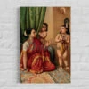 Yashoda With Krishna By Raja Ravi Varma Famous Canvas Painting(Yashoda With Krishna By Raja Ravi Varma Famous Canvas Painting) -Artociti Sale Store yashoda with krishna by raja ravi varma famous canvas painting 24x16 inches verma 504