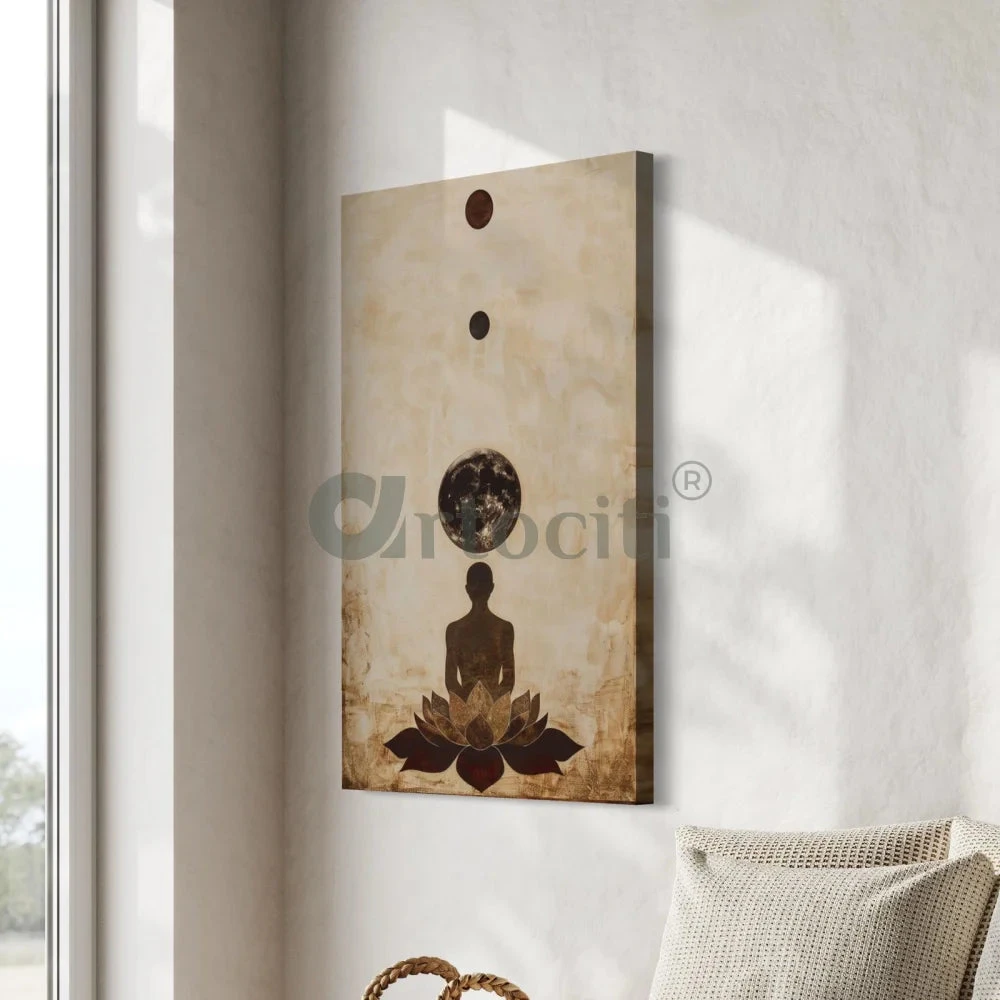 Yoga Lotus Pose Modern Abstract Canvas Print(Yoga Lotus Pose Modern Abstract Canvas Print Perfect For Meditation Spaces) 5 Yoga Lotus Pose Modern Abstract Canvas Print(Yoga Lotus Pose Modern Abstract Canvas Print Perfect For Meditation Spaces) - Image 3